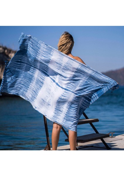 Shibori Peştemal Indigo Butterfly fiyatları
