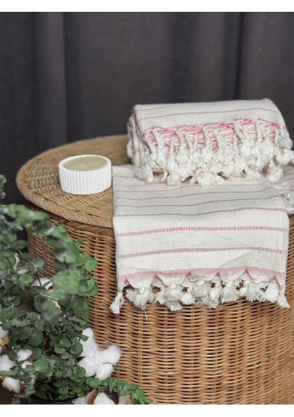 Peştemal Takımı %50 Bambu %50 Pamuk, Banyo Havlusu Pembe fiyatları