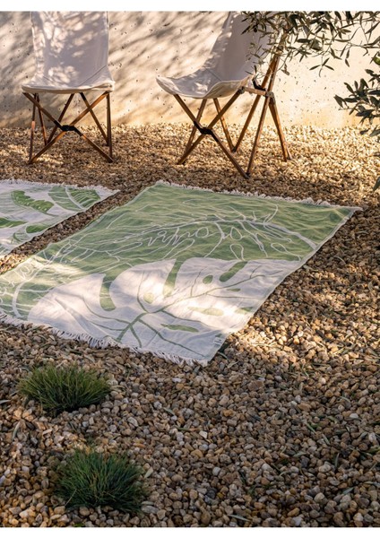Monstera Pamuk Peştamal Yeşil 90X160 fiyatları