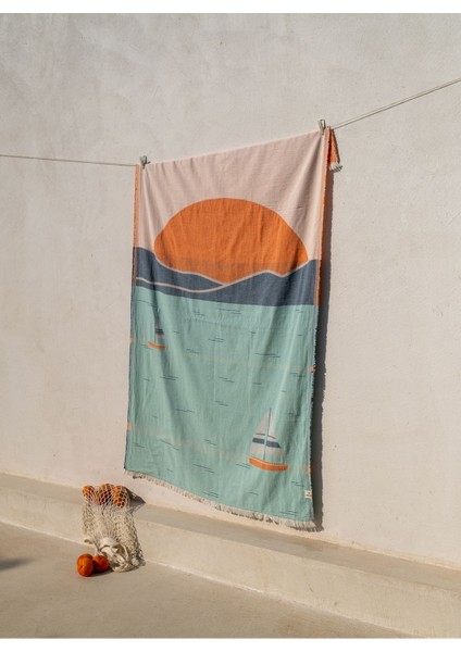 Seascape Pamuk Peştamal Mint 90X160 - Keseli fırsatları