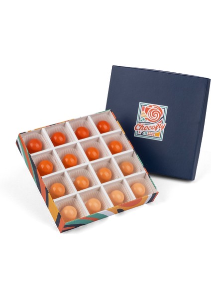 Chocofly Artisan Series 16'lı El Yapımı Belçika Çikolatası (Vişne-Lime-Satsuma-Balkabağı)