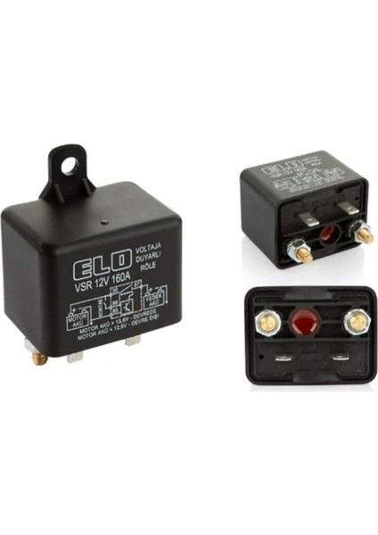 12V Akü Ayırıcı Akıllı Vsr Röle 160 A (Voltaja Duyarlı) (Toz Korumalı)