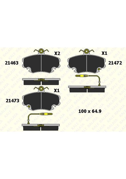 Reno 9*11*19*21 Clıo I Iı Megane I Expres Symbol Twıngo Logan Sandero Solenzo Ön Fren Balatası