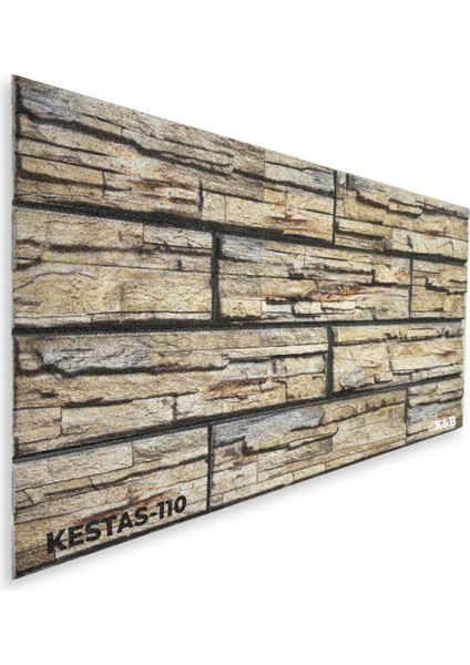 Kesmetaş Görünümlü Strafor Duvar Paneli (5'li Paket)
