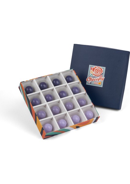 Chocofly Artisan Series 16'lı El Yapımı Belçika Çikolatası (Balkabağı-Lime( Limon)-Vişne-Çilek)