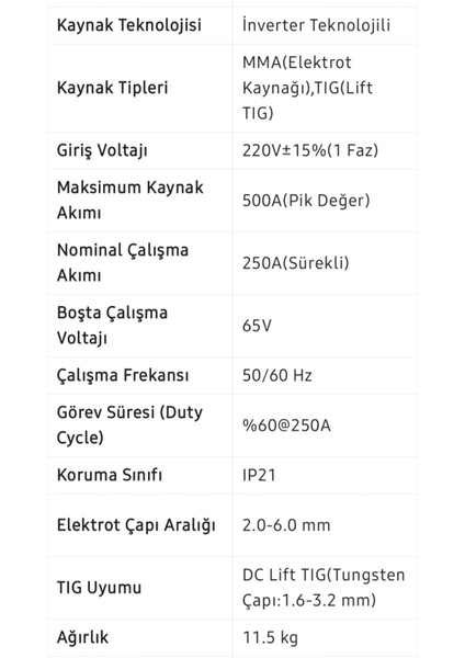 Ürünü Arkadaşına Öner Twitter Inverter Dijital Kaynak Makinesi EEA393 Arc 500 modelleri
