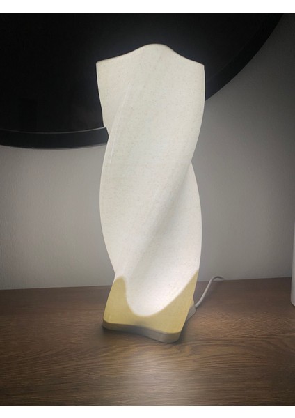 Dikey Spiral Abajur Masa Lambası USB LED
