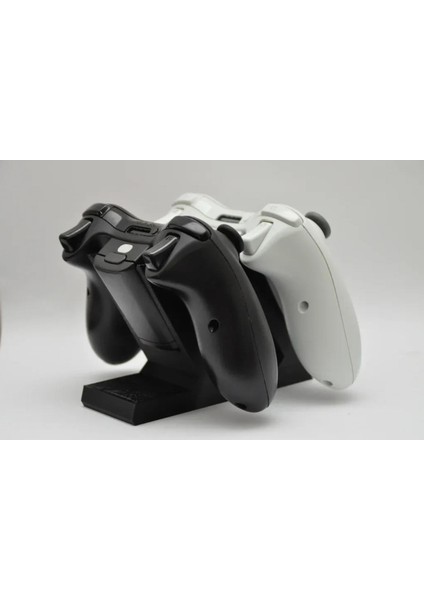 Xbox 360 Oyun Kumandası Için Şık Siyah Ikili Stand - Dayanıklı Plastik Tasarım modelleri