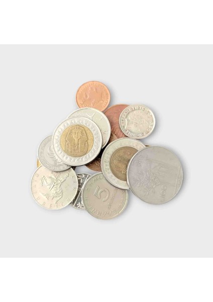 14 Adet Yabancı Madeni Para, Koleksiyon Parası