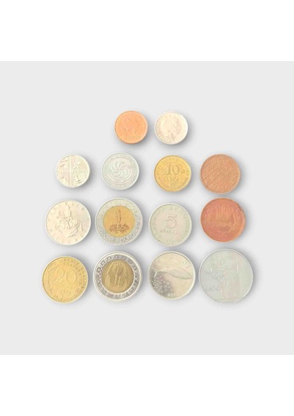 14 Adet Yabancı Madeni Para, Koleksiyon Parası