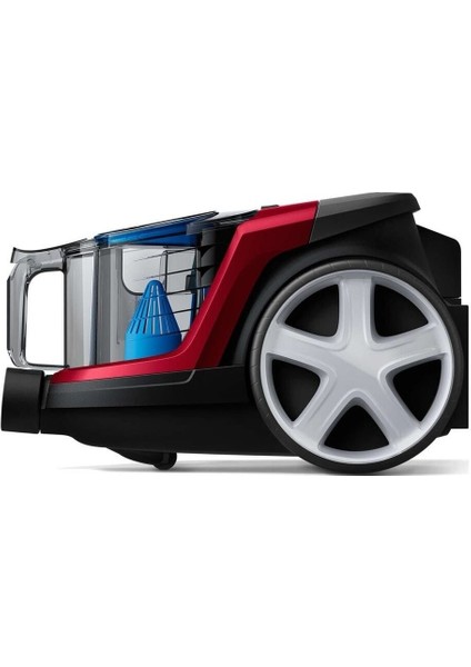 Powerpro City 900 W , Toz Torbasız Elektrikli Süpürge,büküm Kırmızı , 79 Db ,1.5litre Triactive
