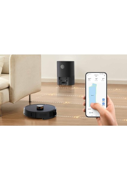 S1 Akıllı Robot Süpürge ve Paspas - Siyah ( Türkiye Garantili )