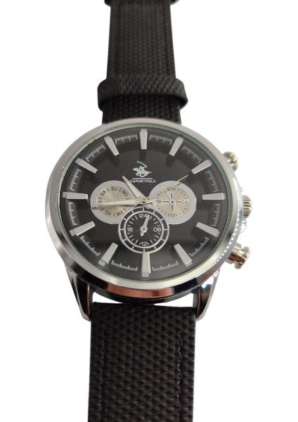 Clup Çelik Gövde Deri Kordon Erkek Kol Saati