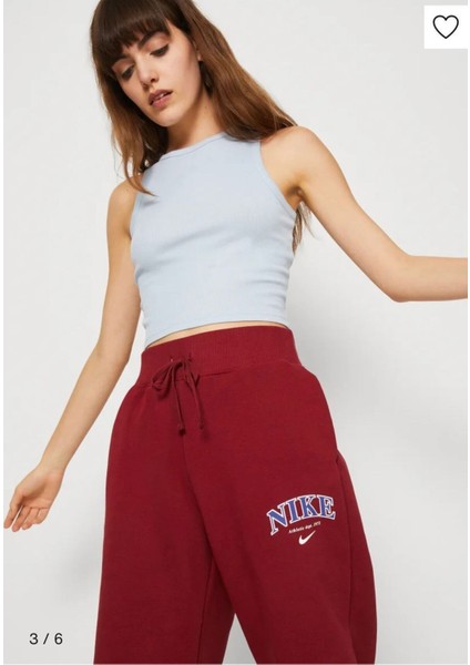 Sportswear Phoenix Fleece High Waisted Oversized Bordo Kadın Eşofman Altı indirimleri
