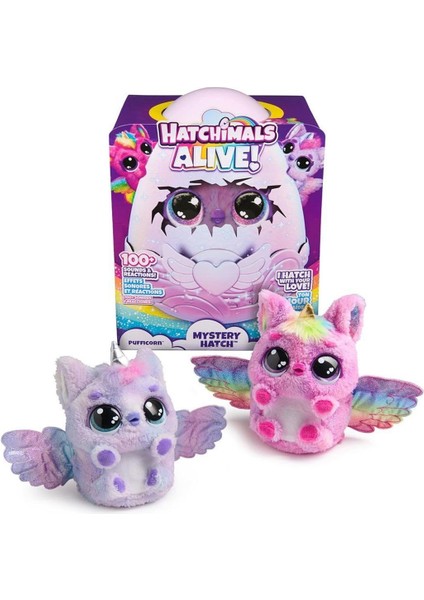 6069132 Hatchimals Alive Secret Hatch Pufficorn