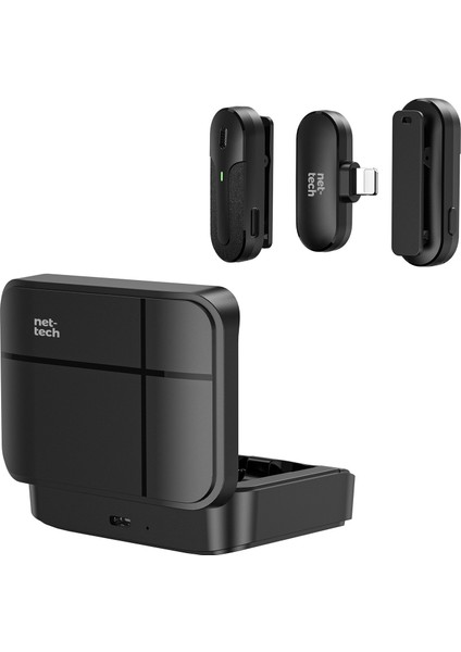 NT-0T09 Lightning Duo Wireless Mini Kablosuz Yaka Mikrofonu
