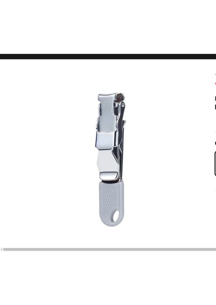 Gri Mini Ultra Ince Tırnak Makas Taşınabilir 1 Adet