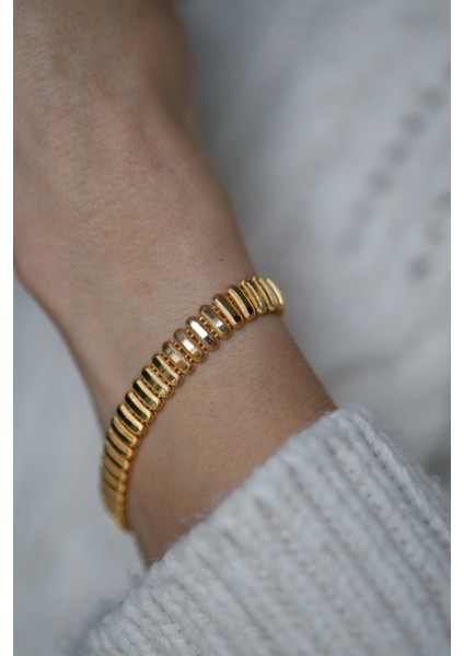 14 Ayar Altın Cimarlı Kalemli Tasarım Bileklik 2 modelleri