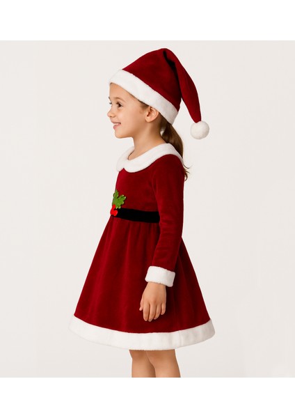 Kız Çocuk Noel Kostümü,yeni Yıl Elbisesi