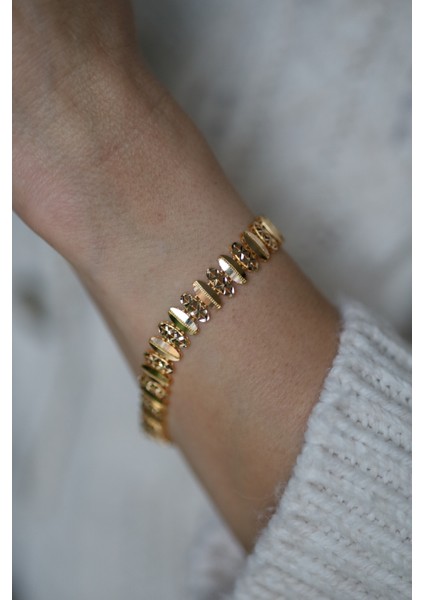 14 Ayar Altın Cimarlı Kalemli Tasarım Bileklik fiyatları