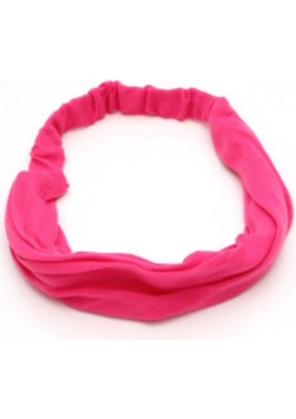Paraşüt Bandana Sade Düz Renk Pamuklu Kumaş Lastikli Pembe modelleri