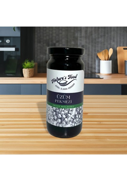 Doğal Koruyucusuz Katkısız Üzüm Pekmezi 300gr Cam Şişe