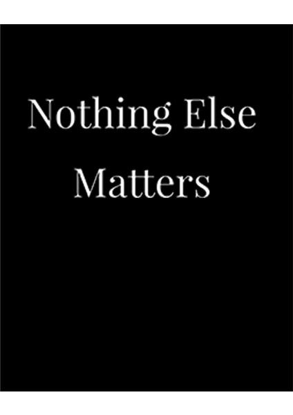 Metallica Nothing Else Matters Büyük Sırt Patch Yama