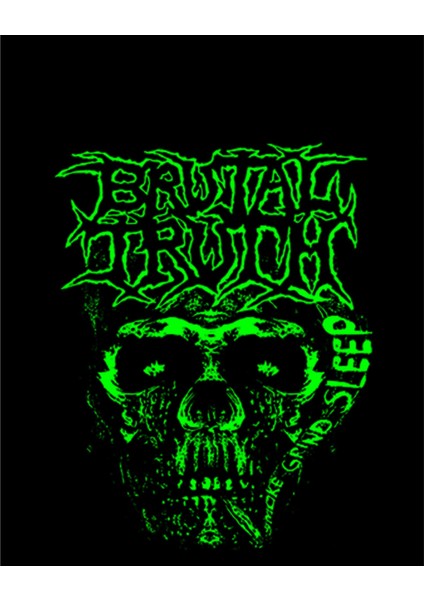 Brutal Truth Graphic Büyük Sırt Patch Yama