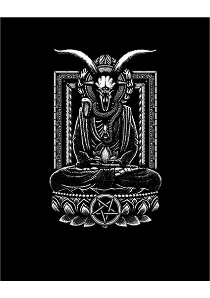 Baphomet Goat Figure Büyük Sırt Patch Yama