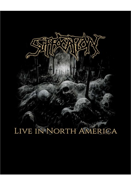 Suffocation Live In North Amerıca Siyah Büyük Sırt Patch Yama