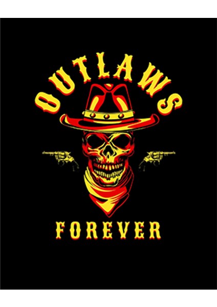 Red Dead Redemption 2 Outlaws Forever Skull Büyük Sırt Patch Yama