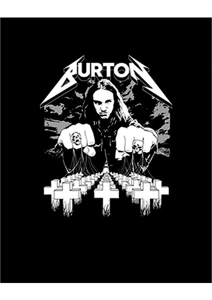 Metallica Cliff Burton Face Büyük Sırt Patch Yama
