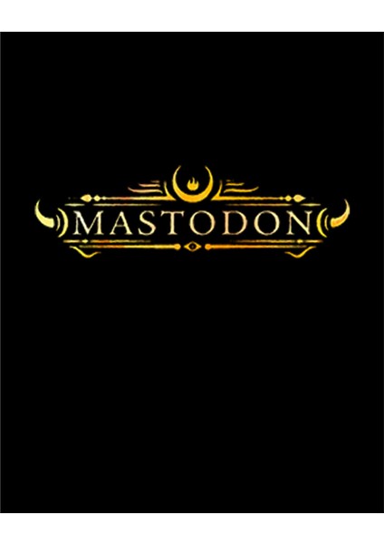 Mastodon Logo Büyük Sırt Patch Yama