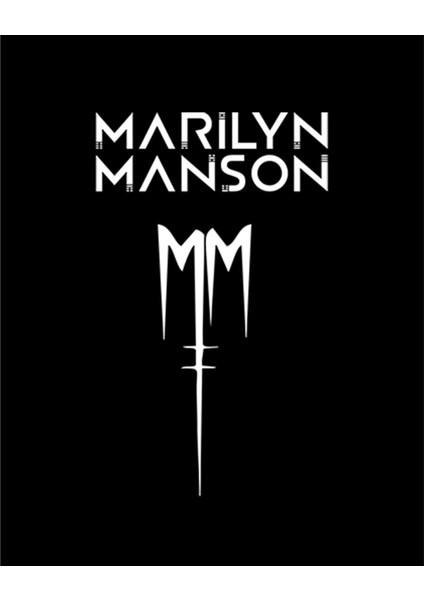 Marilyn Manson Logo Büyük Sırt Patch Yama