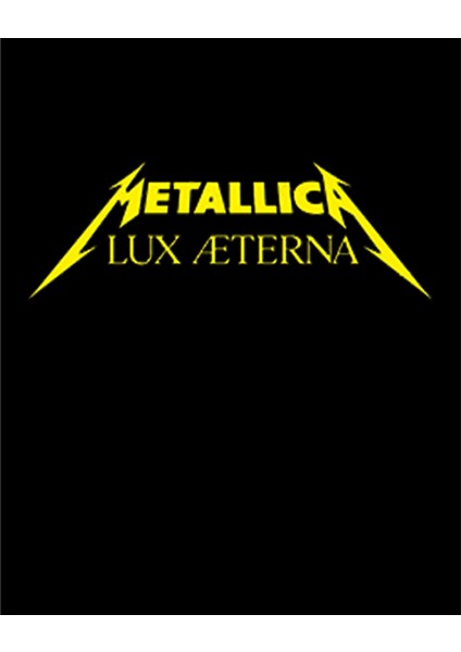 Metallica Lux Æterna Text Büyük Sırt Patch Yama