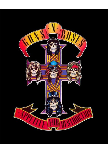 Guns N Roses Appetite For Destruction Büyük Sırt Patch Yama