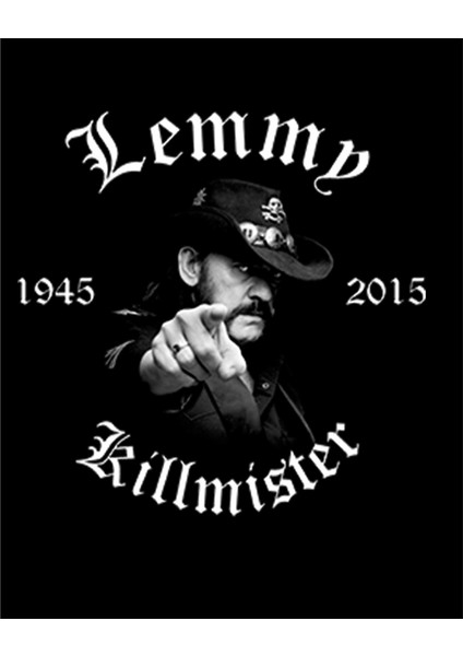 Motörhead Lemmy Kilmister 1945-2015 Büyük Sırt Patch Yama