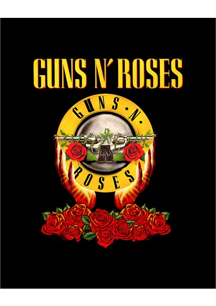 Guns N Roses Hands And Light Siyah Büyük Sırt Patch Yama