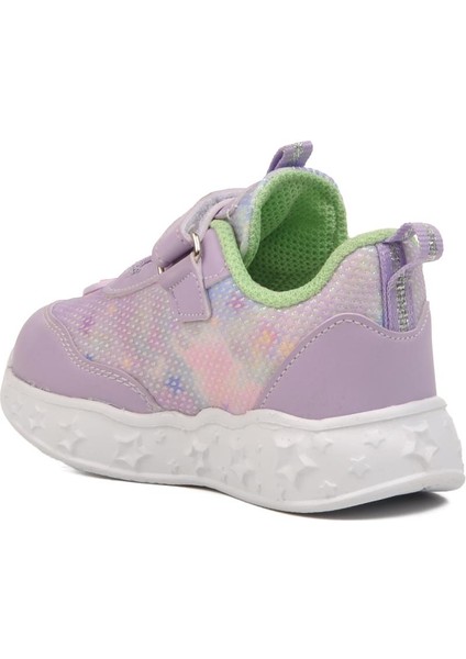 Beyaz Mavi Cırtlı Işıklı Hafif Çocuk Spor Ayakkabı B fırsatları