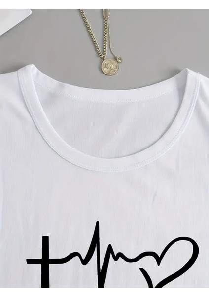 Kadın Uzun Kollu Bisiklet Yaka Yazı Baskılı Viskon Bluz fırsatları