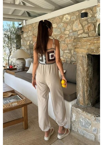 Jasmin Süzüneli Keten Tulum 1280-08