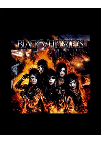 Black Veil Brides Set The World On Fire Büyük Sırt Patch Yama