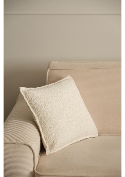 Teddy Ekru Kırlent Kılıfı fiyatları