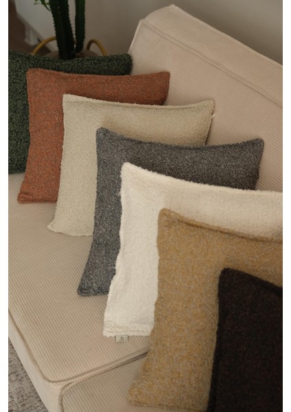 Teddy Ekru Kırlent Kılıfı indirimleri