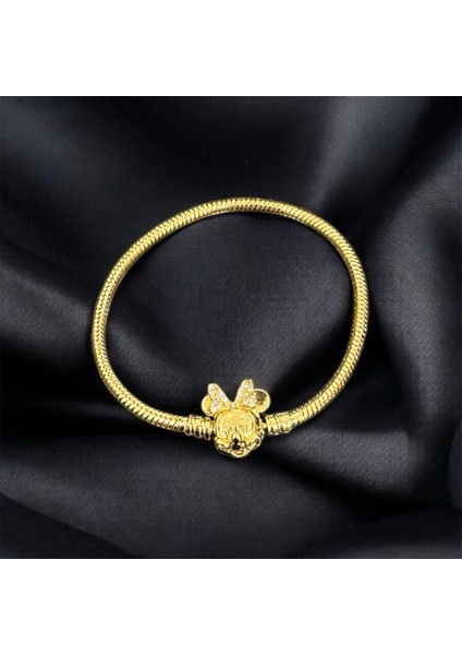 T-Blk-30 Mickey Mouse Klipsli Bileklik