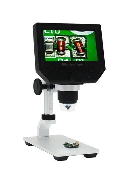 600X Dijital Mikroskop 4.3'' Hd LCD Ekran, 3.6mp, Usb, 1080P Video Kayıt, Şarjlı, Standlı, Türkçe Menü