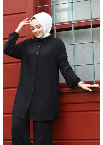 Kadın Desenli Viskon Yazlık Uzun Tesettür Tunik