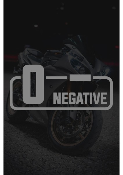 0- Negatif Kan Grubu Sticker - Oto Sticker - Araba Sticker - Motor Sticker - Cam Sticker