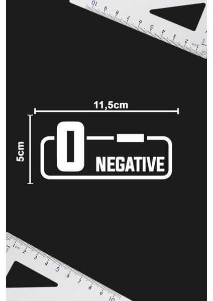 0- Negatif Kan Grubu Sticker - Oto Sticker - Araba Sticker - Motor Sticker - Cam Sticker fiyatları