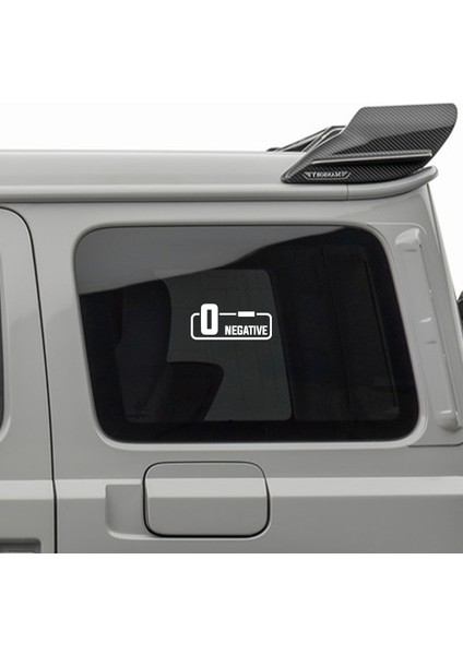 0- Negatif Kan Grubu Sticker - Oto Sticker - Araba Sticker - Motor Sticker - Cam Sticker modelleri